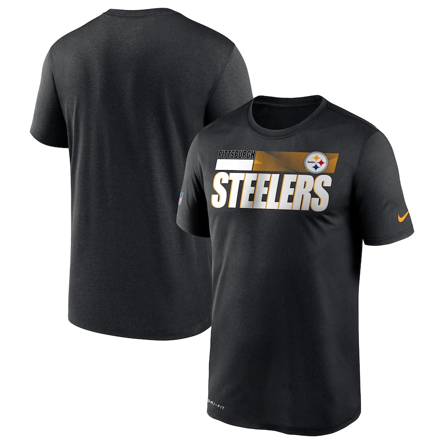 Men's Pittsburgh Steelers 2020 Black Sideline Impact Legend Performance T-Shirt